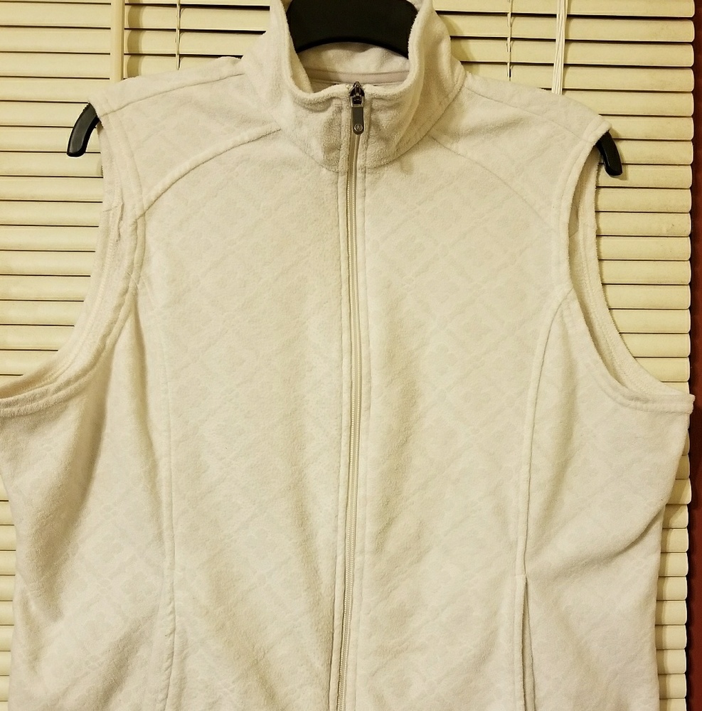Lands' End Women's Quilted Fleece Zippered Vest